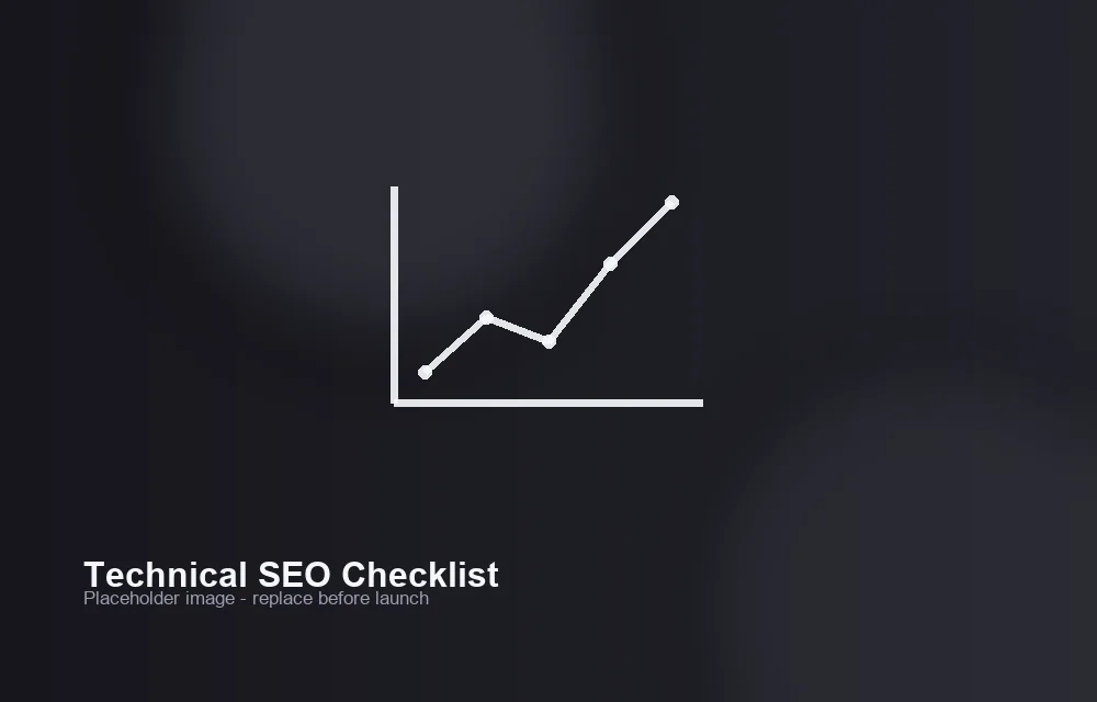 Technical SEO audit checklist on a laptop